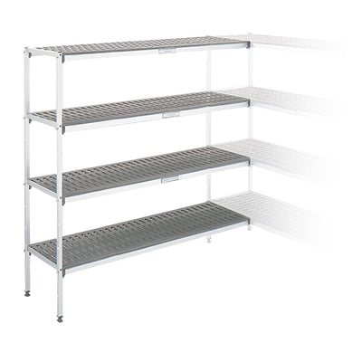 Rayonnages demontables 4 niveaux – profondeur 400 angle longueur 1152 — Technitalia essential