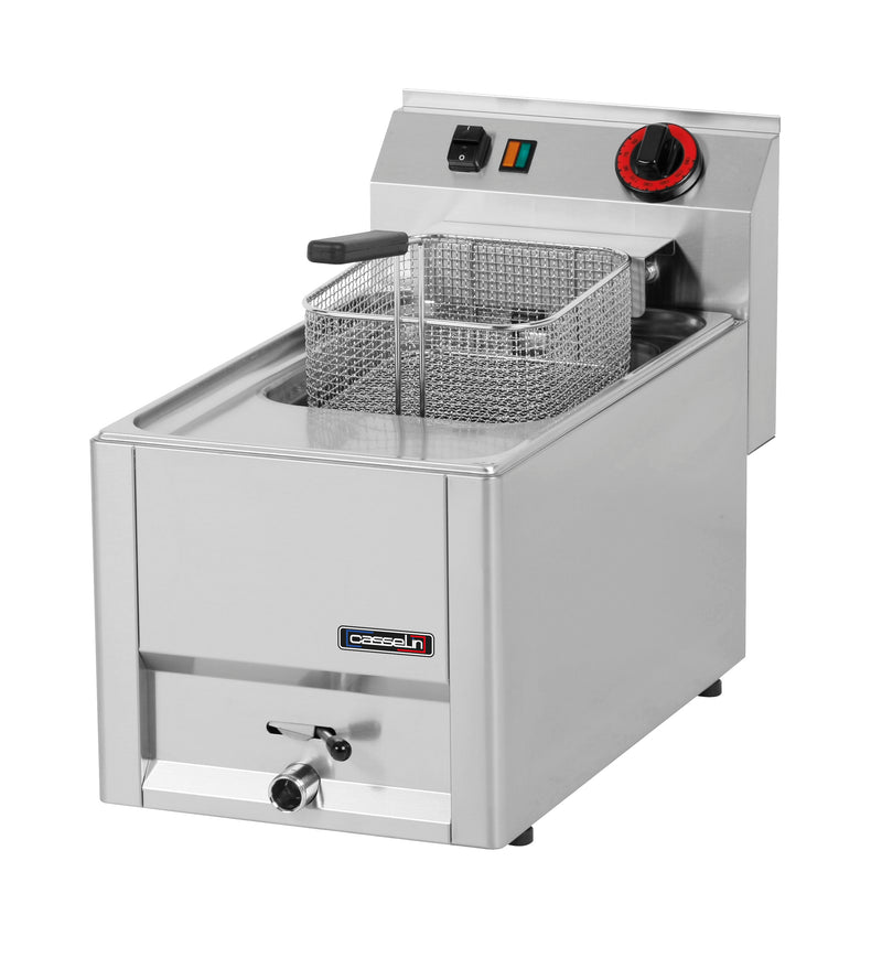 Friteuse électrique à poser avec vanne de vidange 8 litres T 33