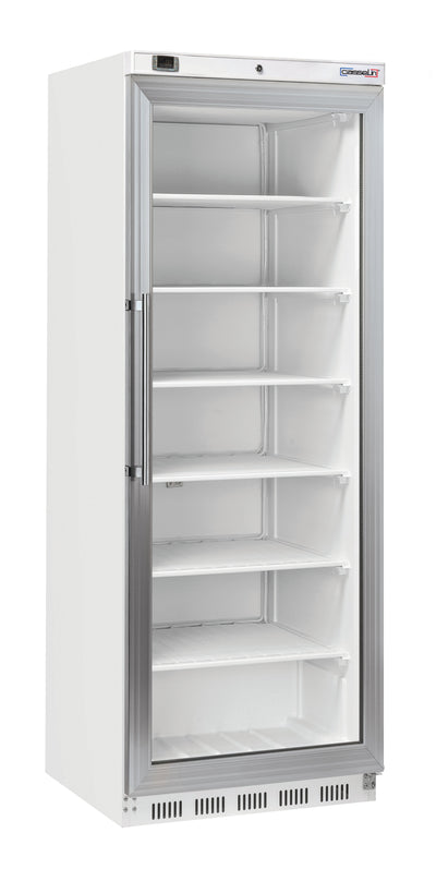 Armoire négative vitrée 400 L Blanche