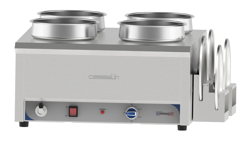 Bain-marie à eau à sauce 4 x 7,5L