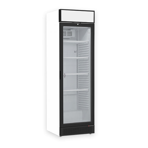 Armoire a boisson porte vitree blanche avec canopy 372l 5 grilles (500x360) — Technitalia challenge