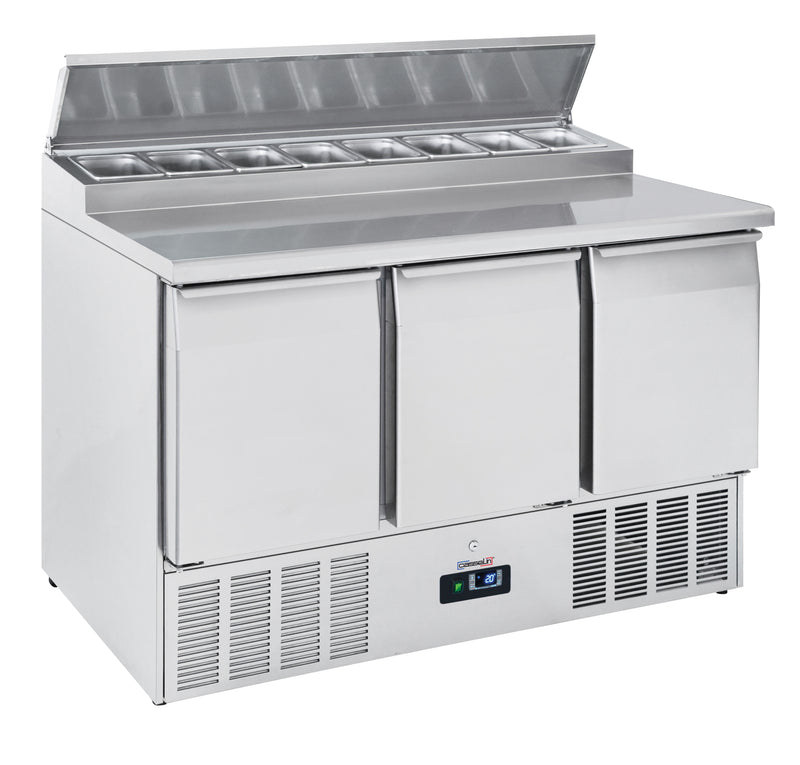 Saladette 3 portes 8 x GN 1/6