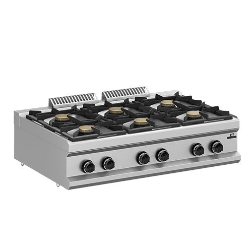 Rechaud a gaz 6 feux 6x7kw — Technitalia essential