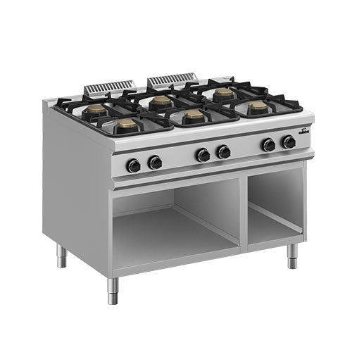 Rechaud a gaz 6 feux 3x11kw + 3x7kw — Technitalia essential