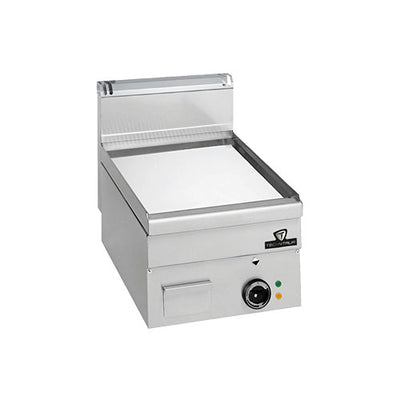 Plaque a snacker electrique lisse chrome long 400 temperature de 50 a 300°c — Technitalia essential