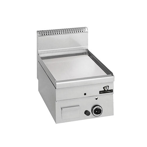 Plaque a snacker gaz lisse chrome long 400 temperature de 50 a 300°c — Technitalia essential