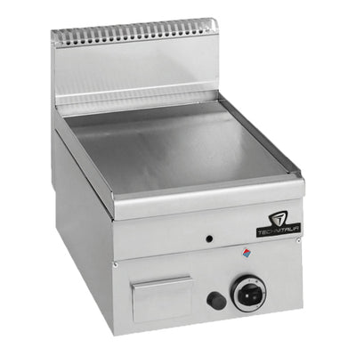 Plaque a snacker gaz lisse acier long 400 temperature de 50 a 300°c — Technitalia essential