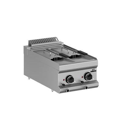 Friteuse electrique 2 cuves 2x6l dot: 1 panier/cuve // dim panier: 120x295x120 — Technitalia essential
