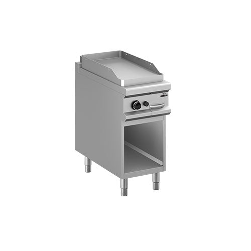 Plaque a snacker gaz lisse chrome long 400 — Technitalia essential