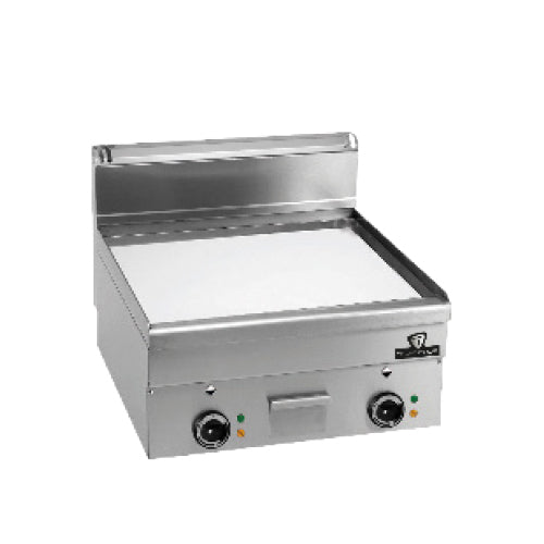 Plaque a snacker electrique lisse chrome long 600 temperature de 50 a 300°c — Technitalia essential