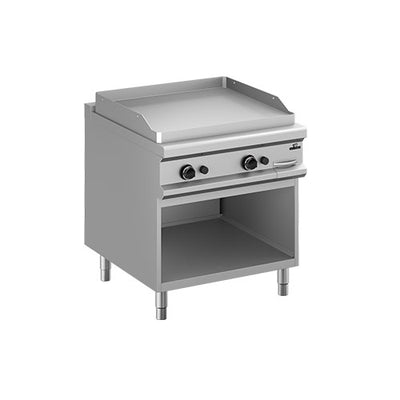 Plaque a snacker gaz lisse chrome long 800 — Technitalia essential