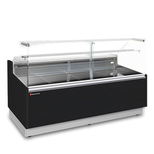 Vitrine comptoir eco lux avec reserve longueur 1020 — Technitalia essential