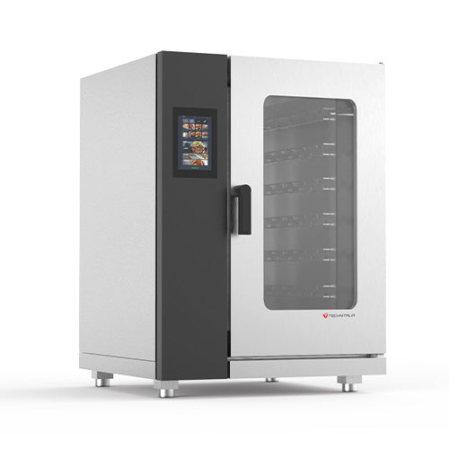 Fours mixtes électriques 11 niveaux gn 1/1 slim commandes tactiles
avec chaudière — Technitalia gold