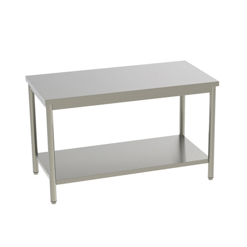 Table de travail centrale avec etagere prof: 600 long: 1200 — Technitalia essential