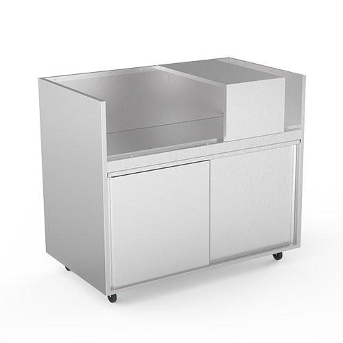 Support vc2 inox avec tablette inox pour caisse pour vcc2 — Technitalia essential