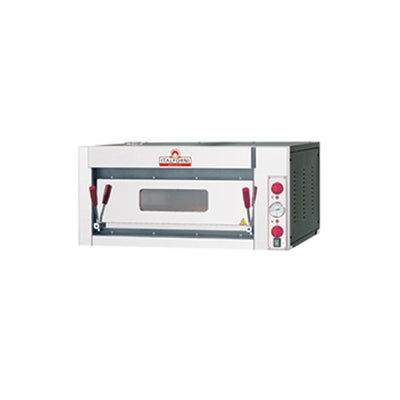 Four a pizza elec gamme tk 6 pizzas en profondeur diam.33mm 1 niveau sole pierre refractaire — Italforni