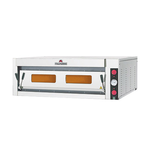 Four a pizza elec gamme tk 6 pizzas en longueur diam.33mm 1 niveau sole pierre refractaire — Italforni