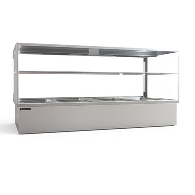 Vitrine bain marie 4 bacs gn1/1 bacs gn non inclus — Technitalia essential