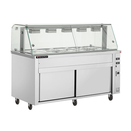 Vitrine bain marie sur placard neutre 5 gn1/1 — Technitalia essential