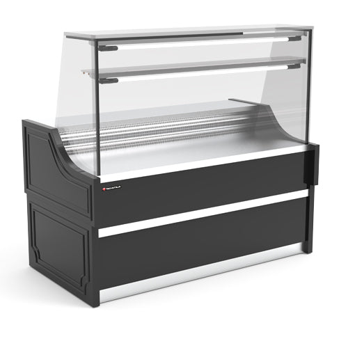 Vitrine comptoir sasha avec reserve longueur 1000 1 etagere — Technitalia essential