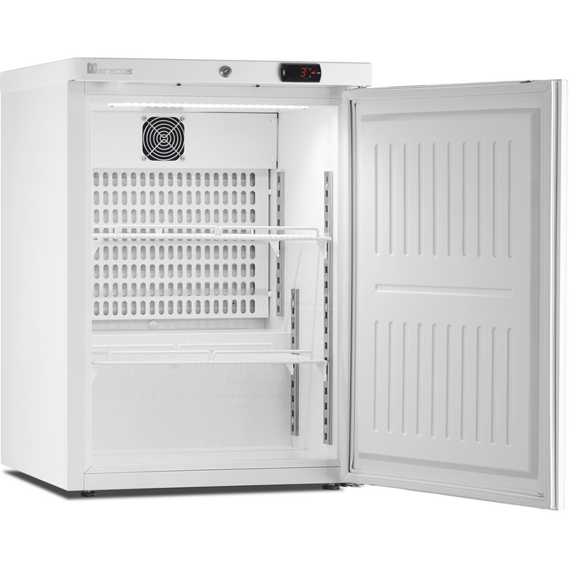 MARECOS Mini armoire porte pleine - température positive (+1/+8°C) - Extérieur blanc - Volume : 122L - vue avant