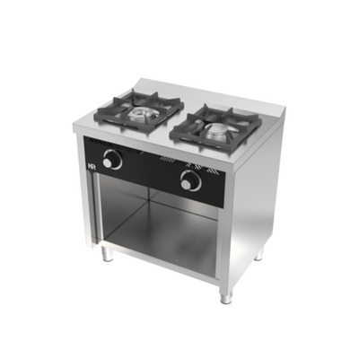 HR FAINCA Fourneau 2 feux vifs s/600 sur placard - vue avant