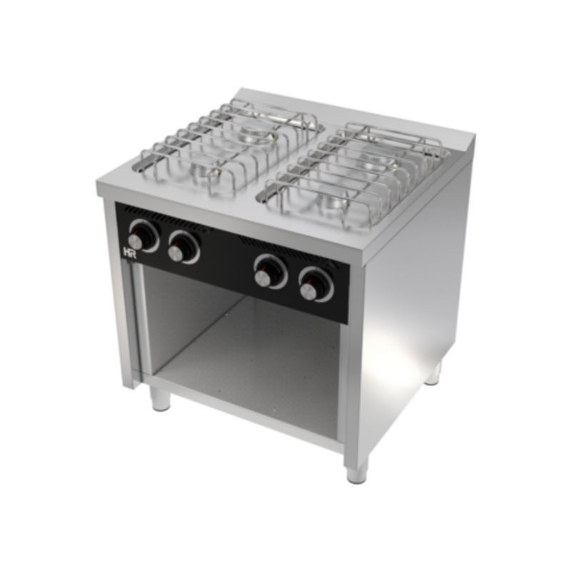 HR FAINCA Fourneau "basic" 4 feux vifs s/750 sur placard - vue avant