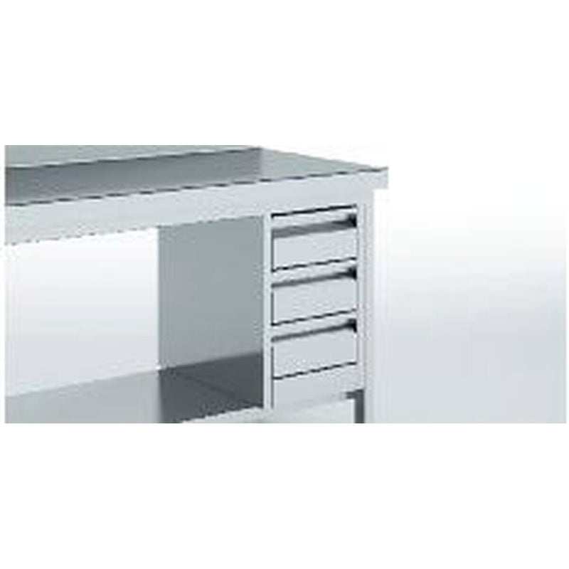ERATOS Tiroirs pour table inox - vue avant