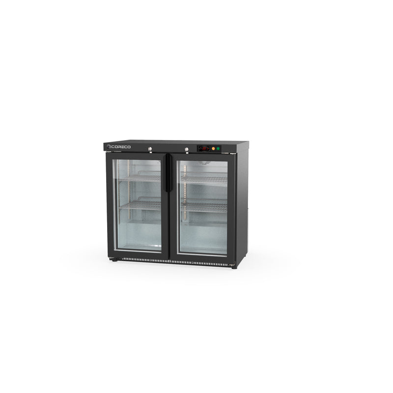 CORECO Arrière-bar positif H.850 2 p. vitrées battantes - vue avant