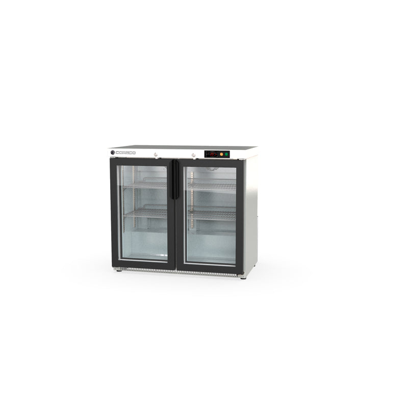 CORECO Arrière-bar positif H.850 2 p. vitrées battantes - vue avant
