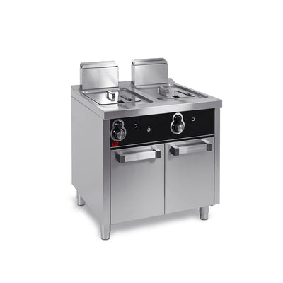 HR FAINCA Friteuse á gaz 12l+12l série 750 sur placard - vue avant