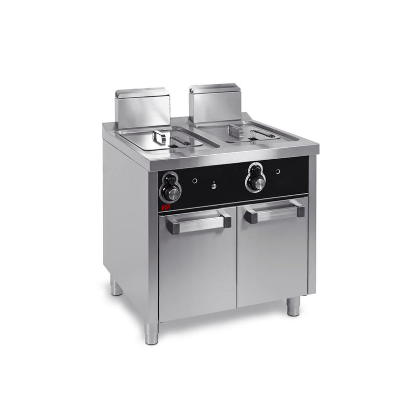 HR FAINCA Friteuse á gaz 12l+12l série 750 sur placard - vue avant