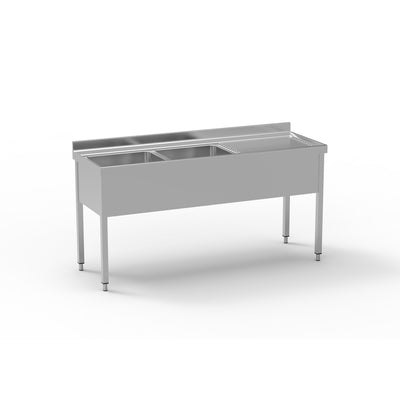 ERATOS Plonge standard série 600 en inox - vue avant