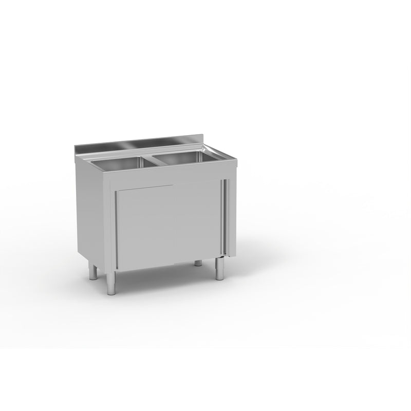 ERATOS Meuble plonge inox - vue avant