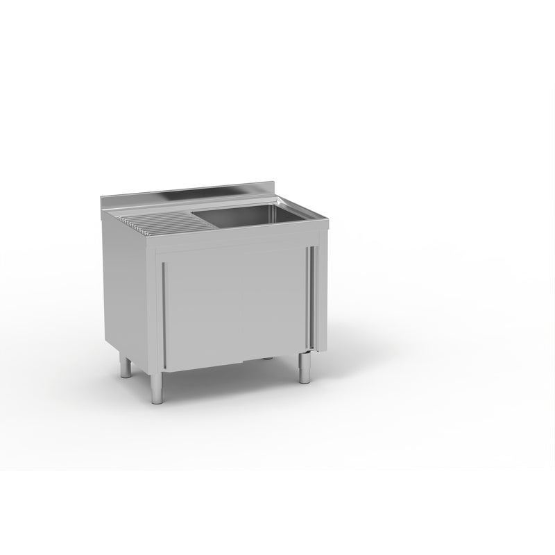 ERATOS Meuble plonge inox - vue avant