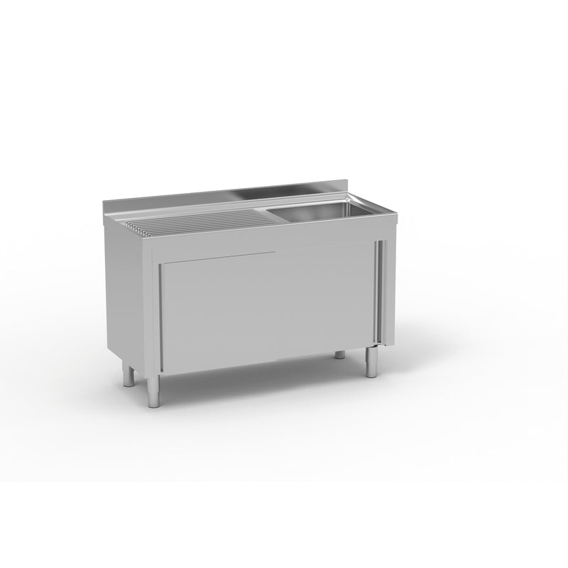 ERATOS Meuble plonge inox - vue avant