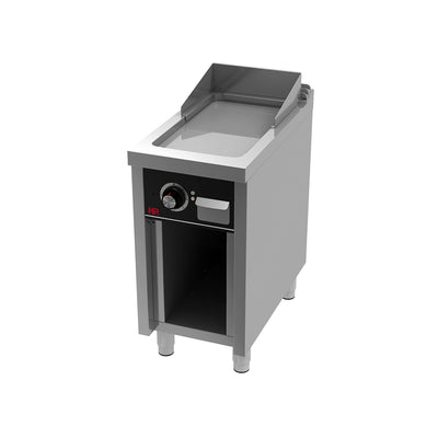 HR FAINCA Fry top électrique 400 sur placard 750 chromée - vue avant