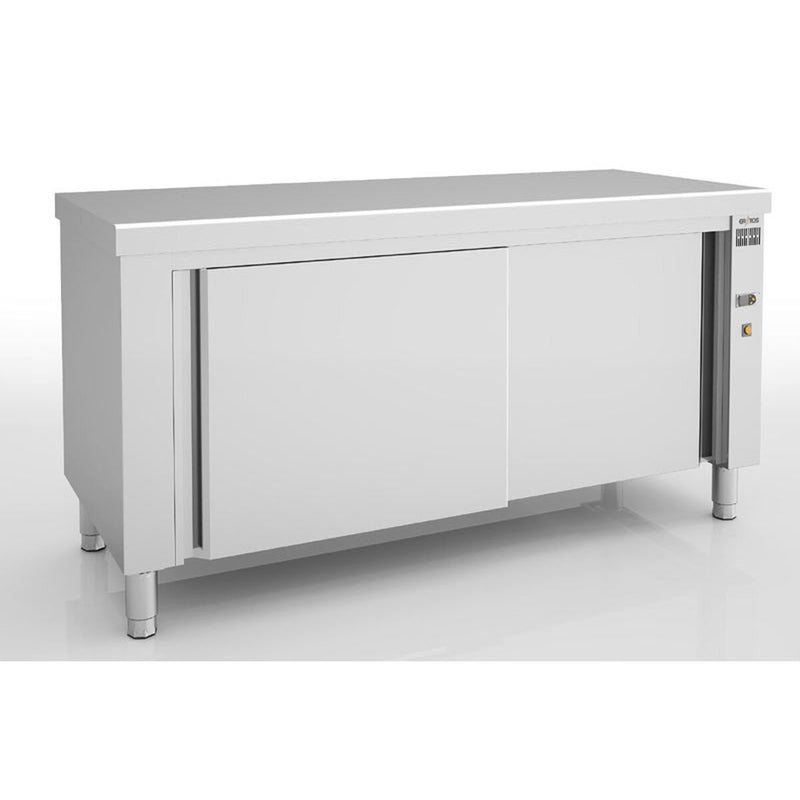 ERATOS Meuble chaud en inox - vue avant