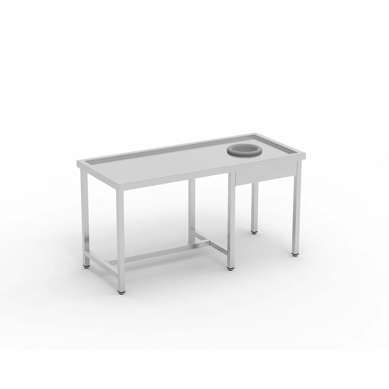 ERATOS Table de débarrassage avec TVO - vue avant