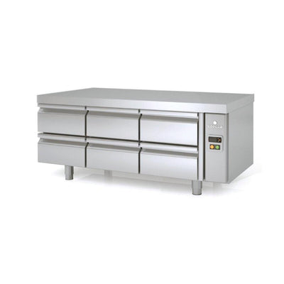 CORECO Meuble soubassement 700 grp à distance 3 x doubles tiroirs - vue avant
