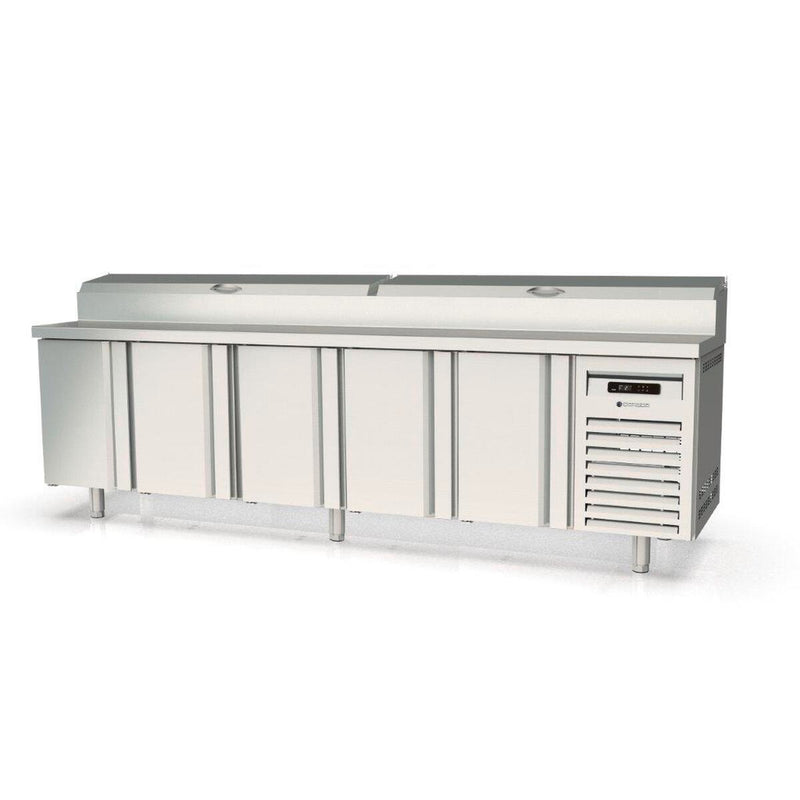 CORECO Meuble de préparation 700 positif - 5 portes - vue avant