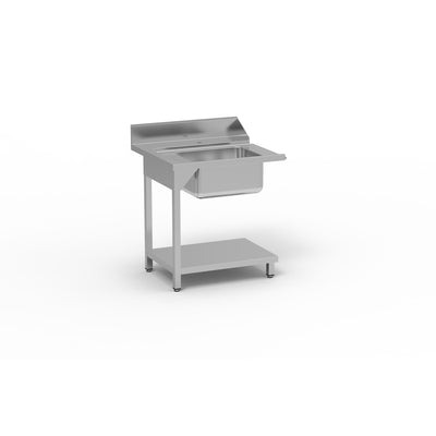 ERATOS Table de pré lavage avec bac - vue avant