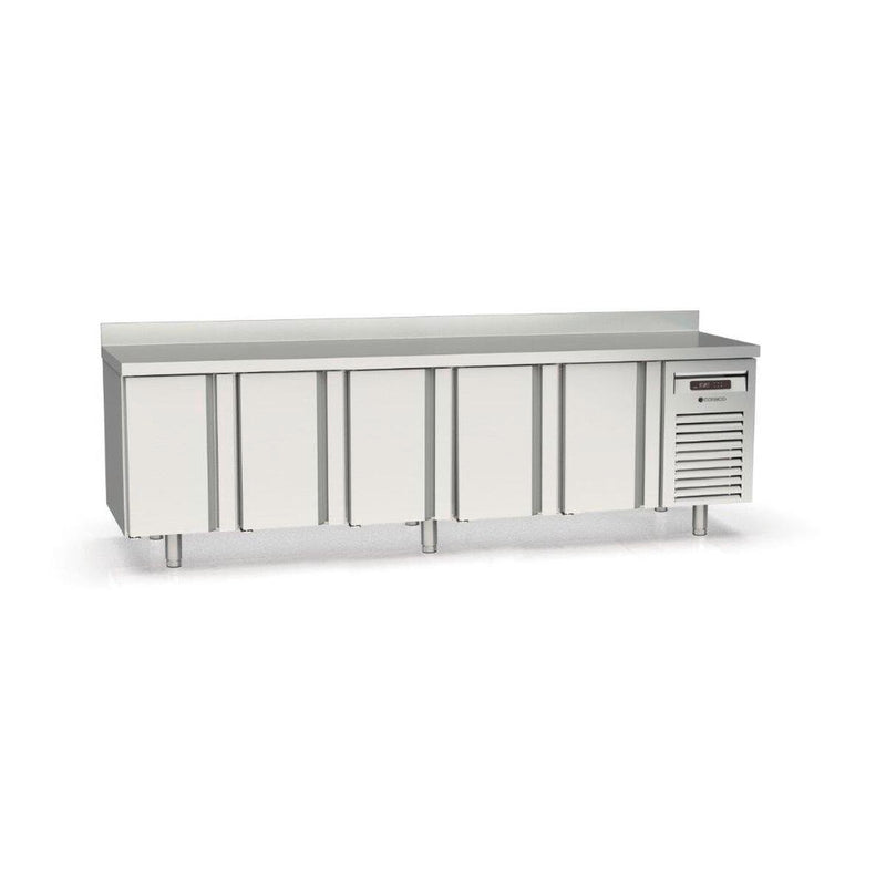 CORECO Meuble avec évier 700 positif - 5 portes pleines - vue avant