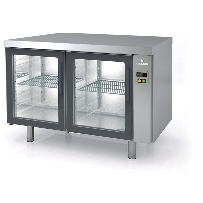 CORECO Meuble 800 positif sans groupe 2 portes vitrées - vue avant