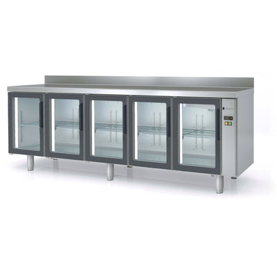 CORECO Meuble 600 positif sans groupe 5 p. vitrées - vue avant