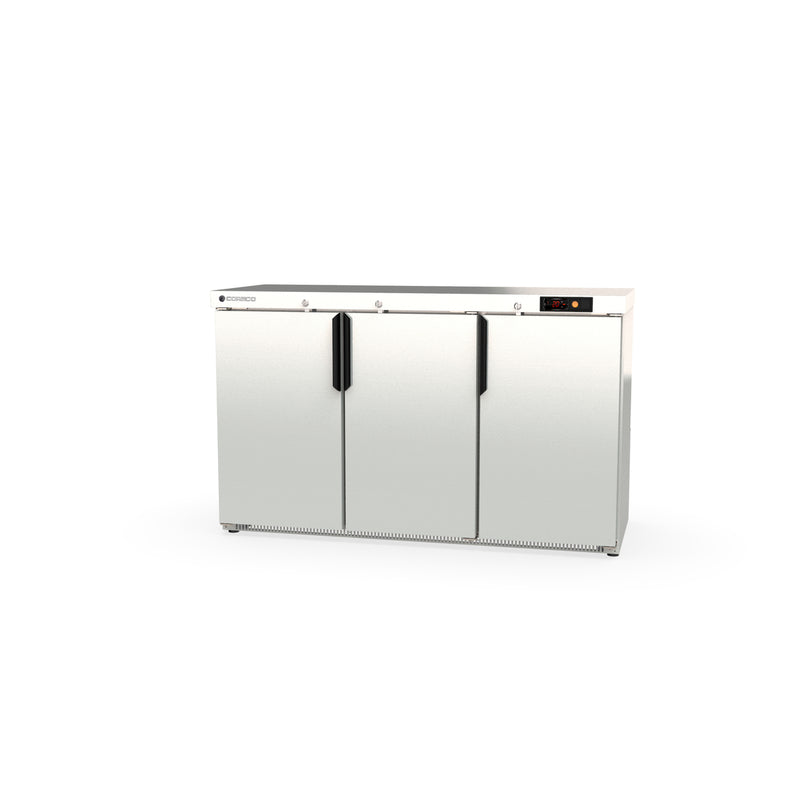 CORECO Arrière-bar positif H.850 3 p. pleines battantes - vue avant