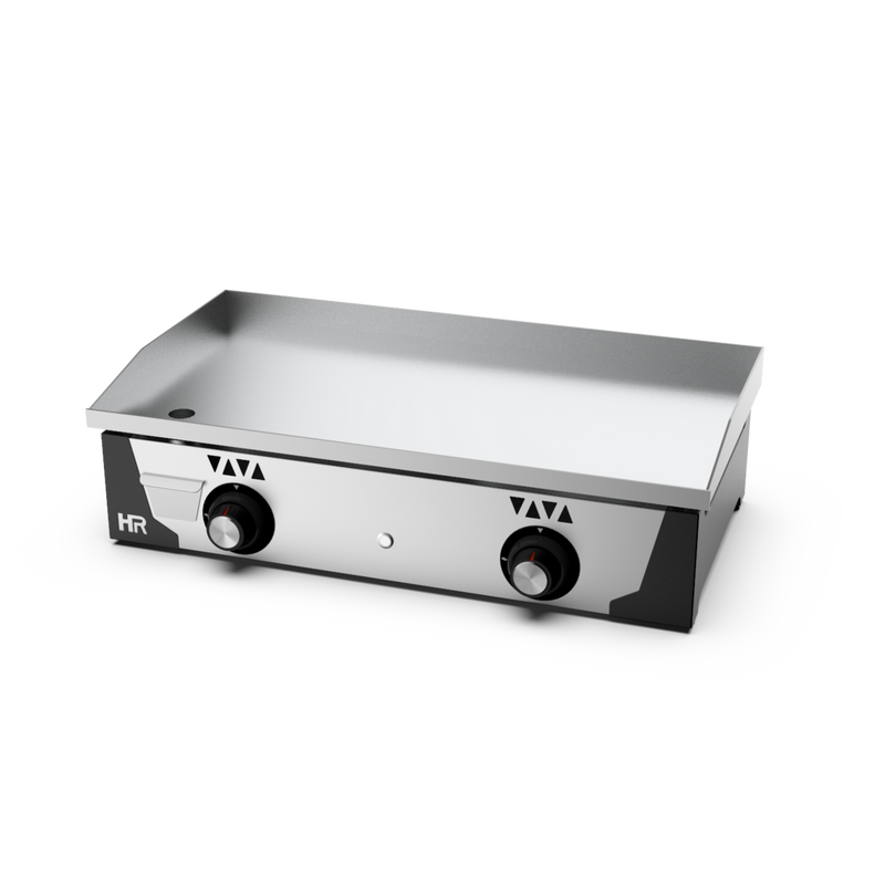 HR FAINCA Plancha gaz 15 mm - Revêtement chrome - vue avant