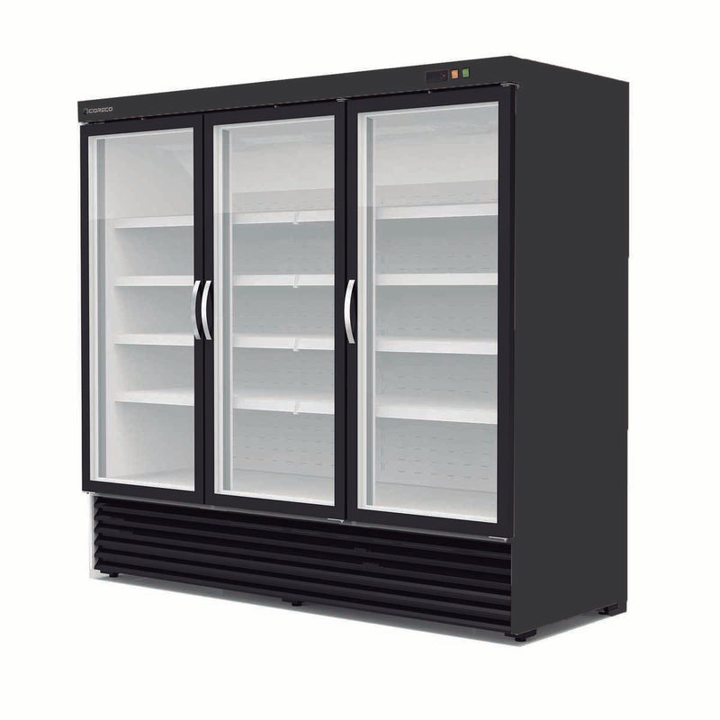 CORECO Armoire minimarket négative 3 portes - vue avant