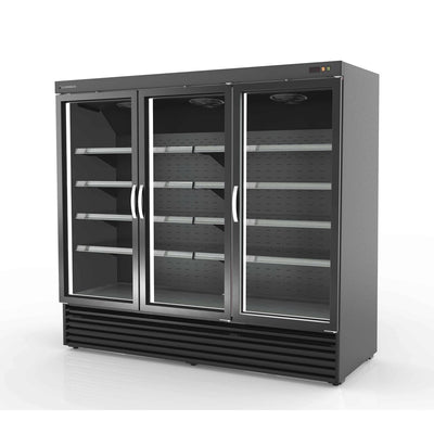CORECO Armoire minimarket positive 3 portes - vue intérieure