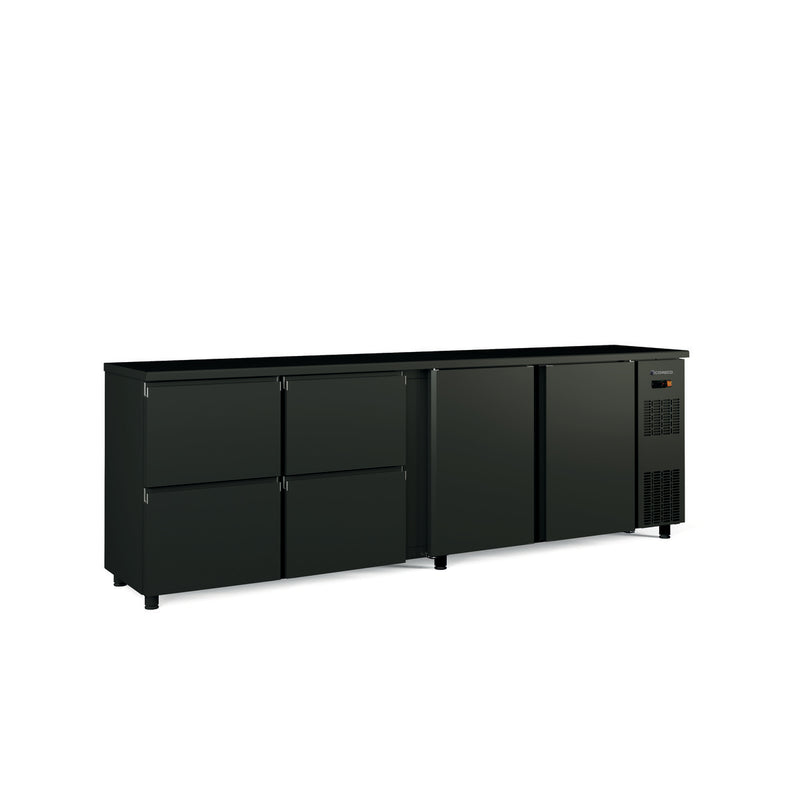 CORECO Arrière-bar positif H.820 4 p. pleines battantes - vue avant